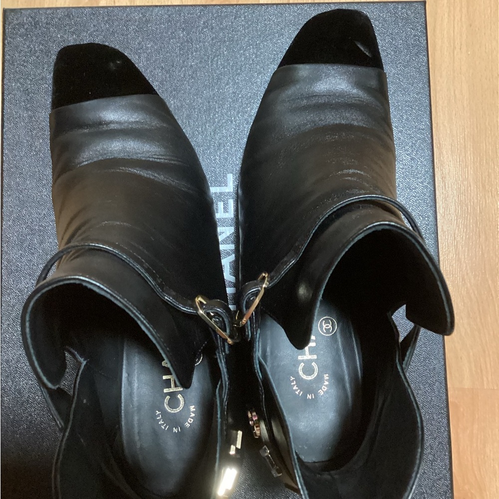CHANEL Black Ankle Boots - Picture 6 of 15
